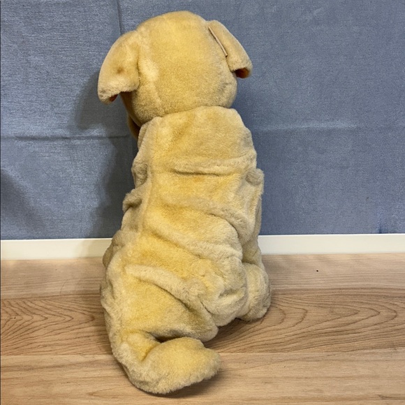 Realistic Shar Pei Wrinkly Dog Puppy Pup Soft Toy Brown - Picture 3 of 5